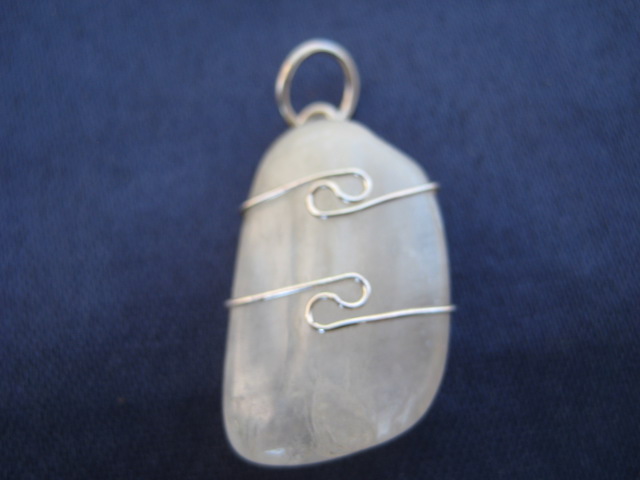 Rainbow Moonstone Pendant (sterling silver) mystery, self-discovery, intuition, insight 2712